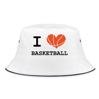 J'aime le basketball - Bob - blanc/marine - Devant