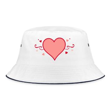 Geschenk Mutter Muttertag Geschenk Mama Geschenke - Bucket Hat - Weiß/Navy - Vorne