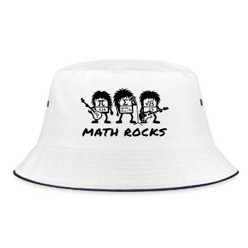 Math Rocks Formulas School Humor - Bucket Hat - white/navy - Front
