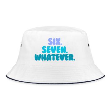 Six Seven - Bucket Hat - Weiß/Navy - Vorne