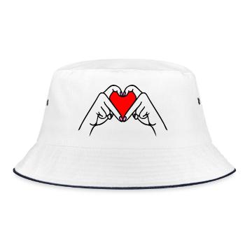 Génération Cœur Amour Mains - Bob - blanc/marine - Devant
