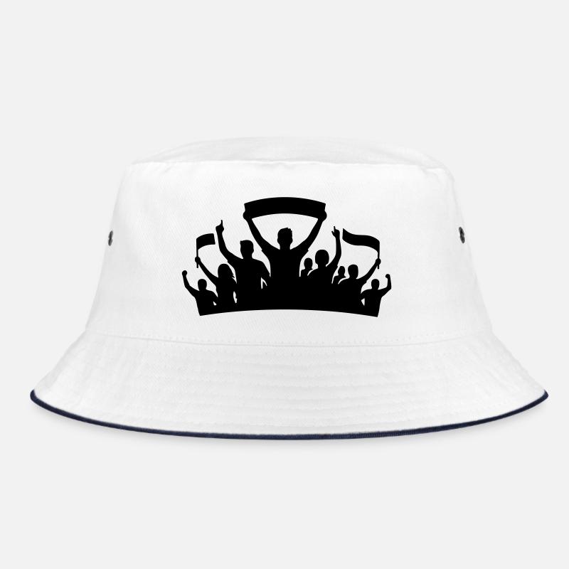 Fans Gruppe Silhouette Bucket Hat