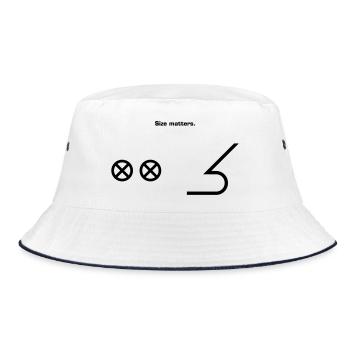 Bow Bow - Nautical Sailing Ships Captain - Bucket Hat - white/navy - Front