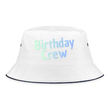 Birthday Crew - Bucket Hat - white/navy - Front