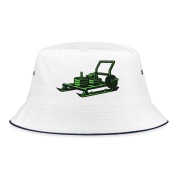 Weight Sled Prowler Vector - Bucket Hat - white/navy - Front
