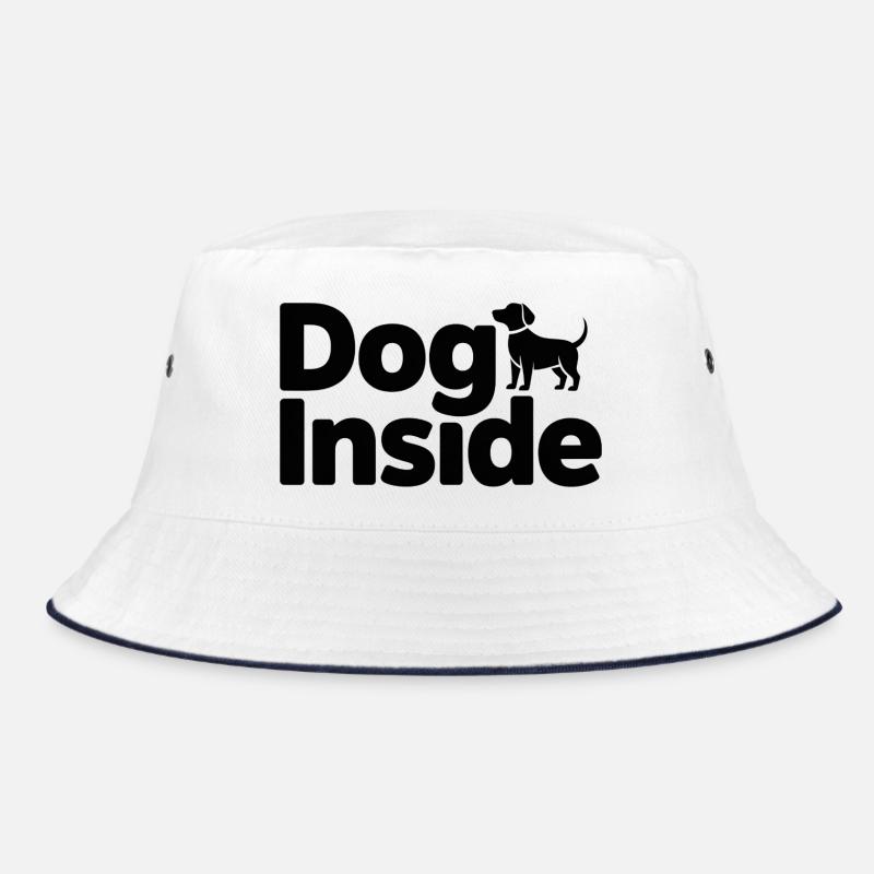 Le chien à l’intérieur de la silhouette - Bob - blanc/marine