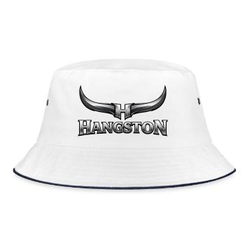 Logo de la corne de Hangston Métallique - Bob - blanc/marine - Devant