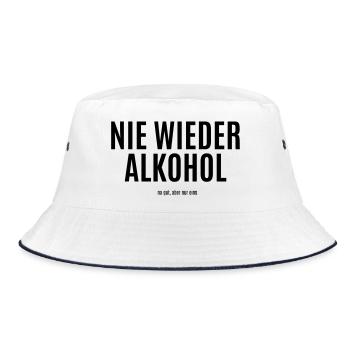 DesignNichtVerfügbar - Bucket Hat - Weiß/Navy - Vorne