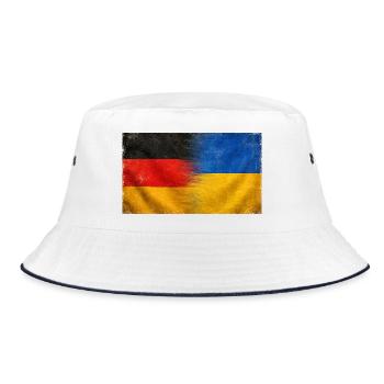 Fierté nationale Allemagne Origine en Ukraine - Bob - blanc/marine - Devant