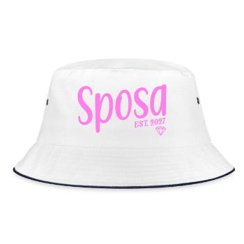 Sposa 2027 Italia - Bucket Hat - Weiß/Navy - Vorne