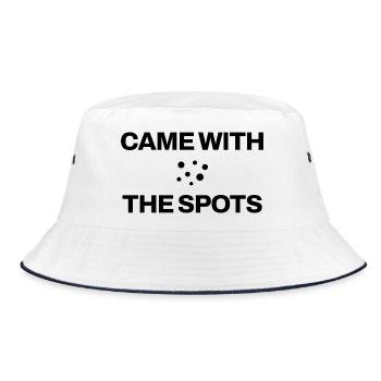 Dalmatiner - Came With The Spots - Hundeliebe - Bucket Hat - Weiß/Navy - Vorne