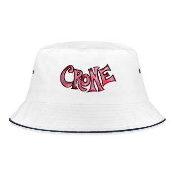 Roter Bogen der Hexen-Glyphen - Bucket Hat - Weiß/Navy - Vorne