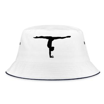 Turnerin - Bucket Hat - Weiß/Navy - Vorne