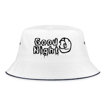Schlaf gut  - Bucket Hat - Weiß/Navy - Vorne
