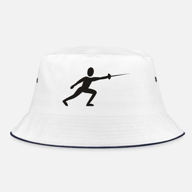Fechter - Bucket Hat - Weiß/Navy
