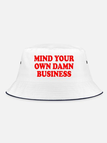 mind your own damn business - Bob - blanc/marine - Devant
