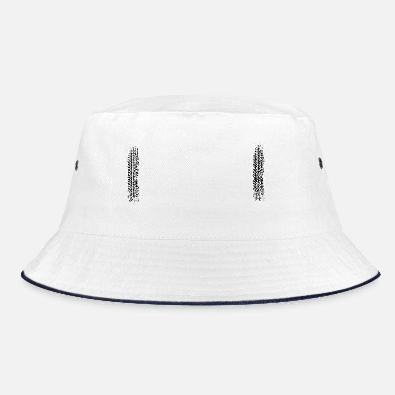 Reifen - Bucket Hat - Weiß/Navy