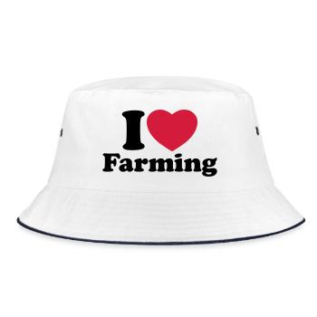 I love farming - Bob - blanc/marine - Devant