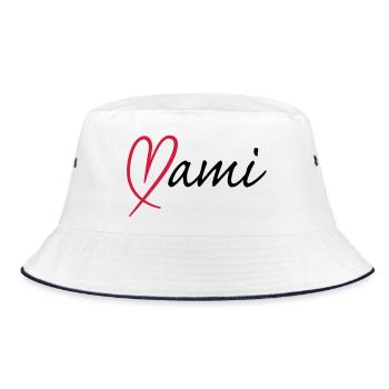 Mami Herz | Heart - Bob - blanc/marine - Devant