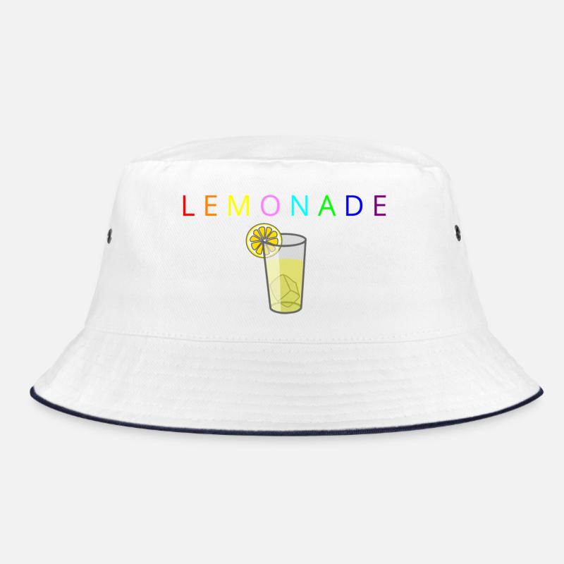 LEMONADE - Bucket Hat - white/navy