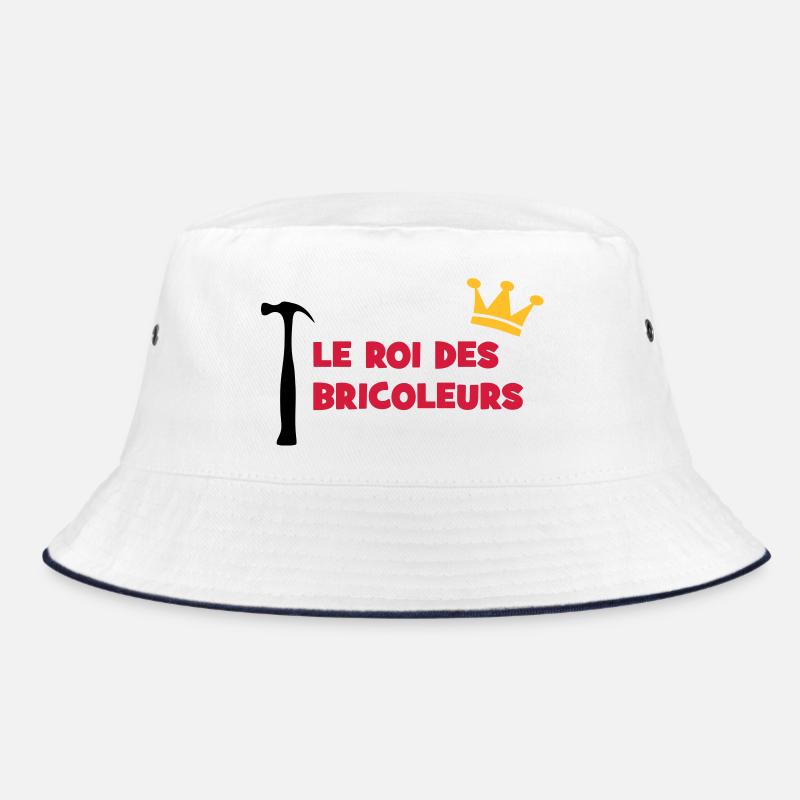 Der König der Heimwerker - Bucket Hat - Weiß/Navy