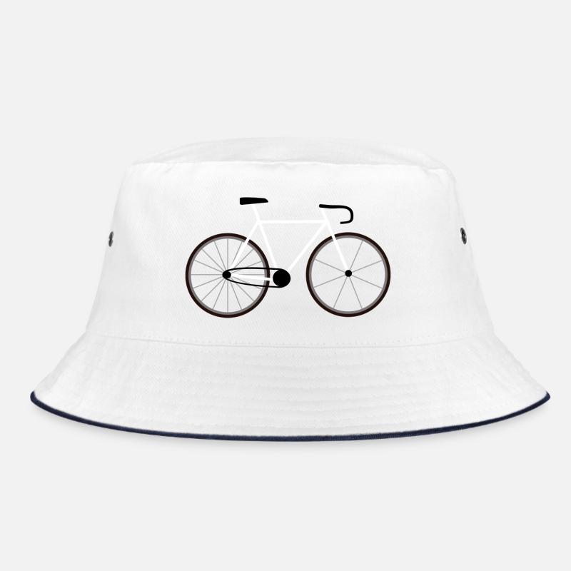 Vélo de route vélo blanc blanc - Bob - blanc/marine