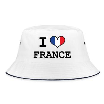 I Love France - Bob - blanc/marine - Devant