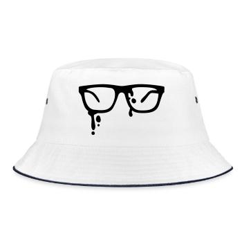 lunettes de soleil - sunglasses - Bob - blanc/marine - Devant