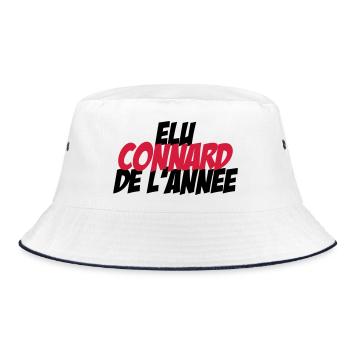 Elu Connard de l'année ! - Bob - blanc/marine - Devant