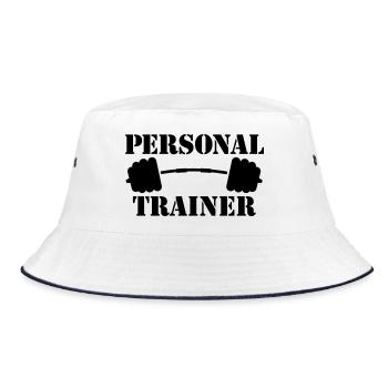 personal trainer - Bucket Hat - white/navy - Front