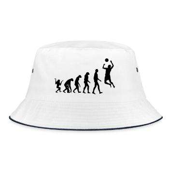 Volleyball - Volley Ball - Sport - Sportsman - Bucket Hat - white/navy - Front