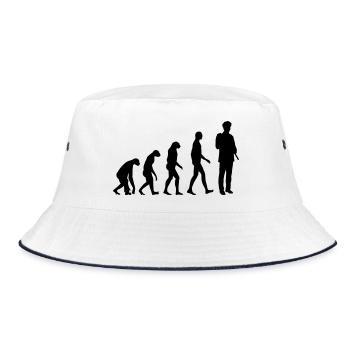 Police - Policeman - Cop - Policier - Polizei - Bucket Hat - white/navy - Front