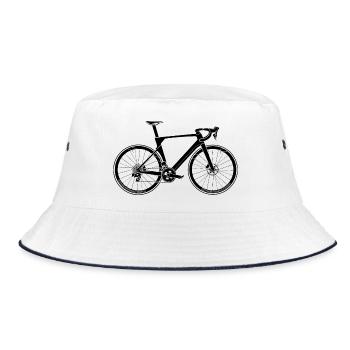 Road Bike Roadbike Symbol Bicycle Sport Gravel - Bob - blanc/marine - Devant