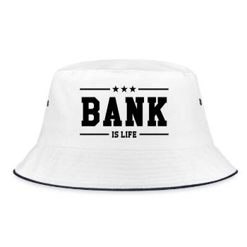 Bank is life - Bob - blanc/marine - Devant