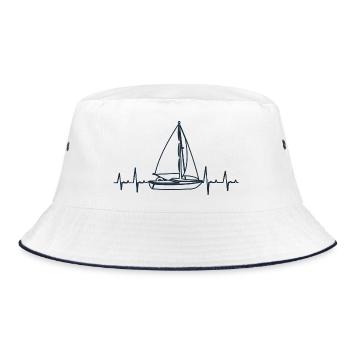 Heartbeat Voilier Marins et amoureux de la mer - Bob - blanc/marine - Devant