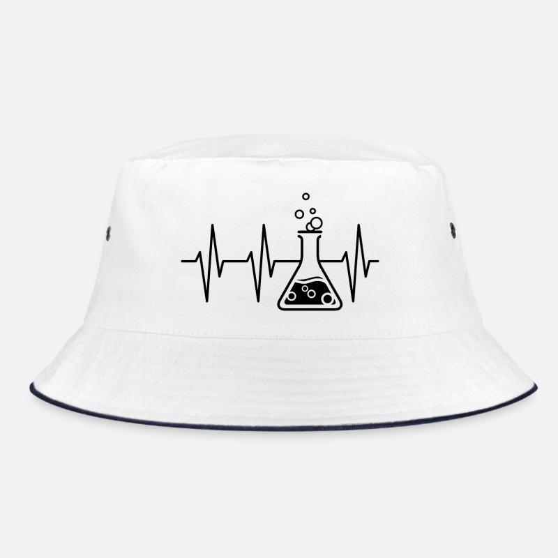 science heartbeat science pulse ecg symbol Bucket Hat