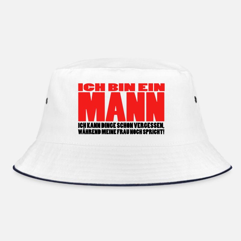 mann spruch witzig männer ehemann ehe Bucket Hat