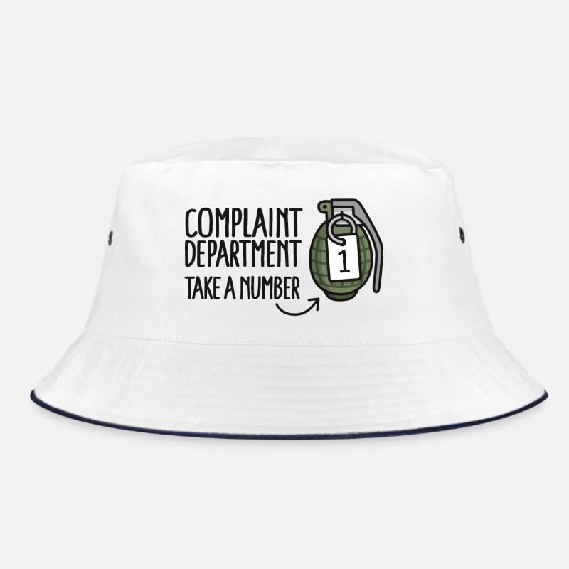Complaints Division Customer Service Hand Grenade Bucket Hat