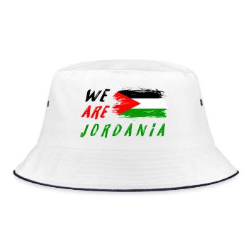 We are Jordania - Bucket Hat - white/navy - Front