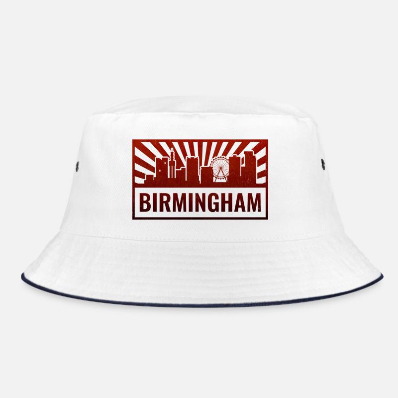 Birmingham Skyline Silhouette Bucket Hat