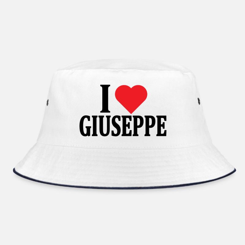 T-Shirt Ich liebe Giuseppe T-Shirt Geschenkidee Bucket Hat