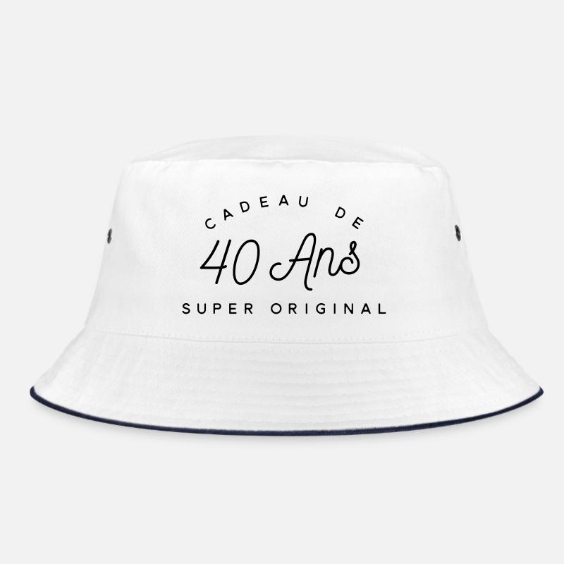 Cadeau 40 ans super original - Bob - blanc/marine