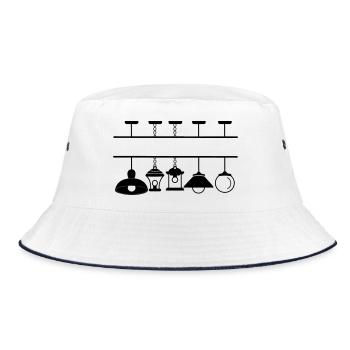 Collection de luminaires et suspensions - Bob - blanc/marine - Devant