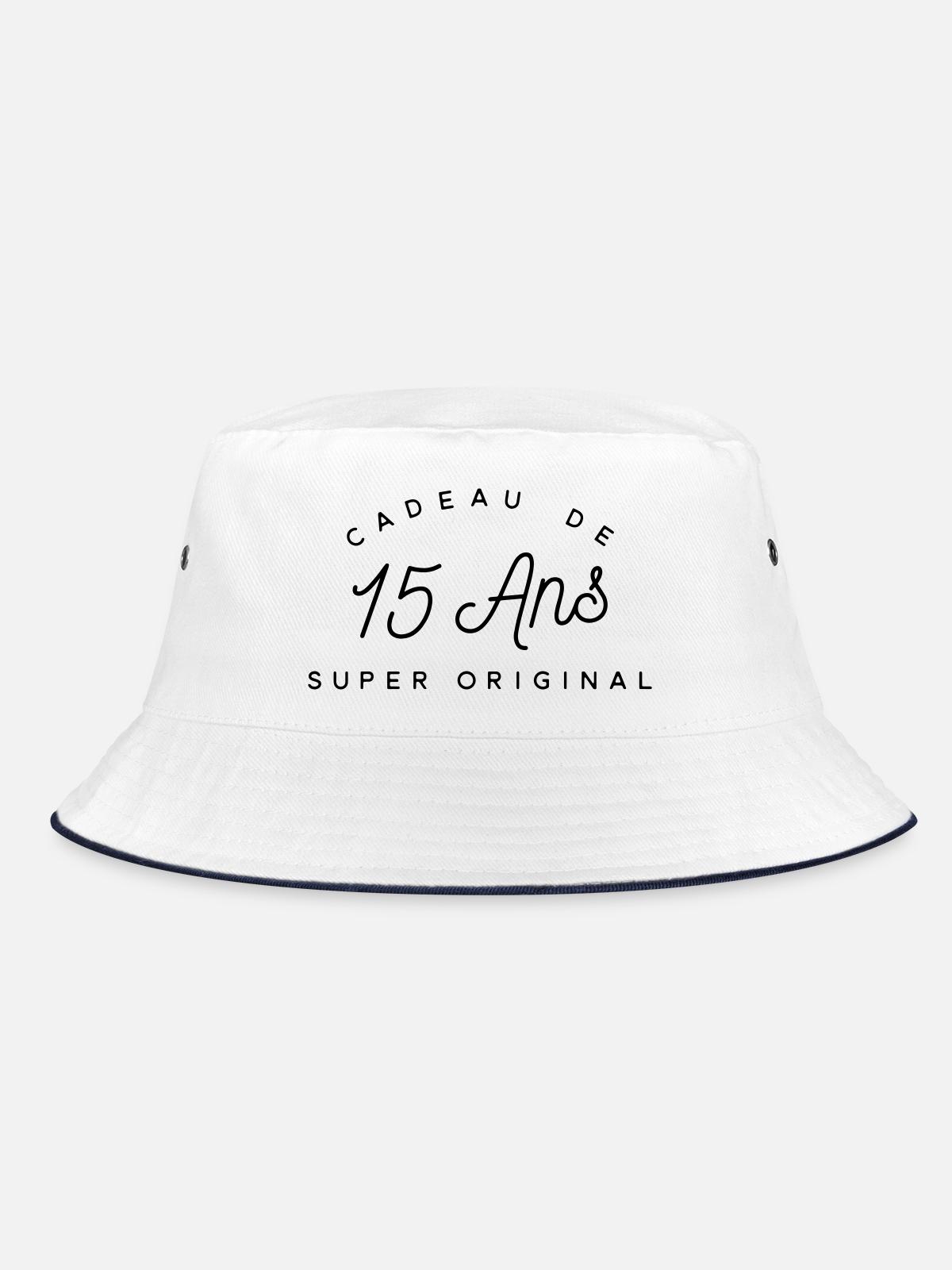 Cadeau 15 ans - Bob - blanc/marine - Devant
