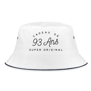 Cadeau 93 ans  - Bob - blanc/marine - Devant