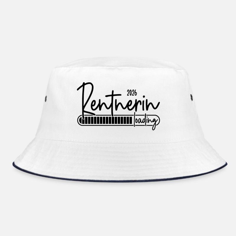 Rentnerin 2026 Loading - Bucket Hat - Weiß/Navy