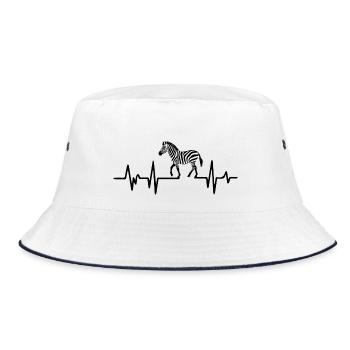 Zebra Heartbeat Pulse Heart - Bob - blanc/marine - Devant