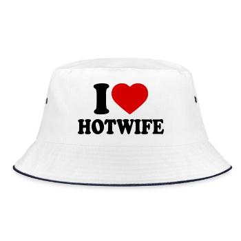 I love hotwife - Bob - blanc/marine - Devant