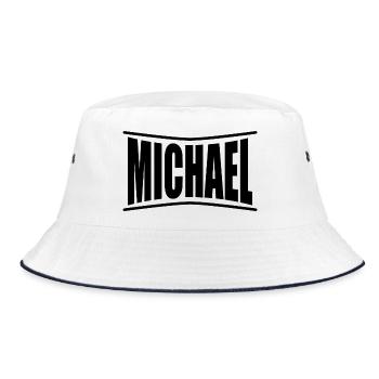 t-shirt Michael t-shirt idée cadeau - Bob - blanc/marine - Devant