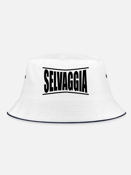 Wild t-shirt t-shirt gift idea - Bucket Hat - white/navy - Front